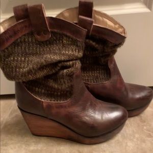 Bed stu wedge boots 9
